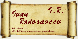 Ivan Radosavčev vizit kartica
